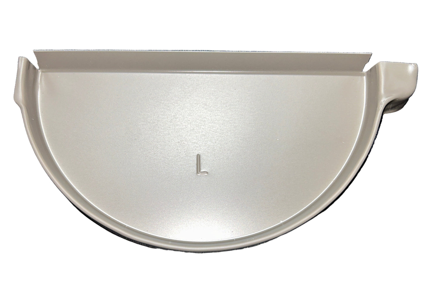 GA 6" Half Round Gutter End Cap - Aluminum | 25+ Colors | Left/Right Options