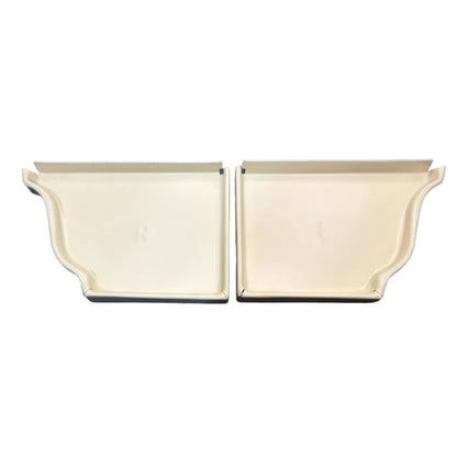 5K aluminum gutter end cap for 5-inch K-style gutters. Stops leaks permanently. 30 factory colors. Left, right, pairs, contractor bulk packs. Damascus OR.