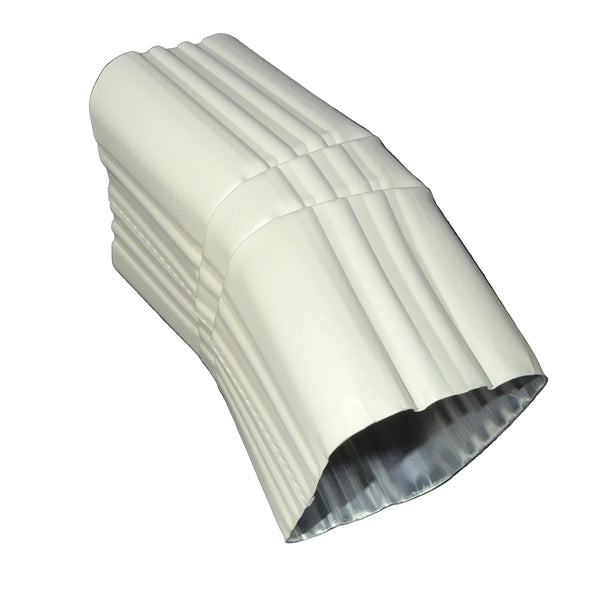 3x4 inch Type A Downspout Elbow 22.5 Degree Aluminum Professional Grade 25+ Colors