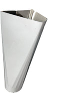 80 Deg. White 3x4" to 3" Downspout Reducer