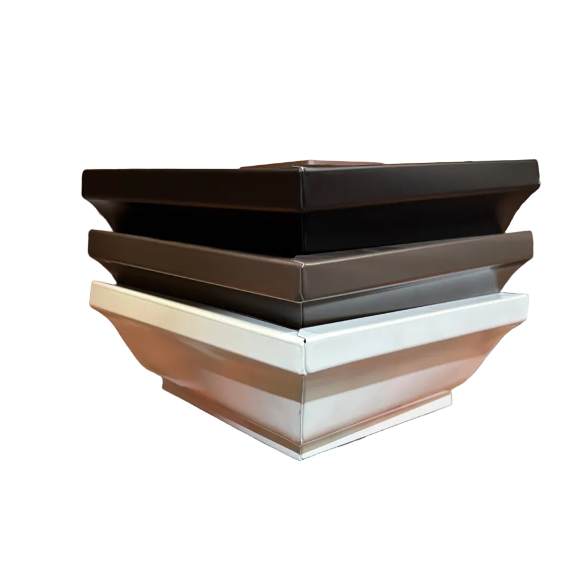 5K 90 degree box miter aluminum gutter corner inside outside pre-formed precision corner piece white black musket brown GutterAll Damascus Oregon