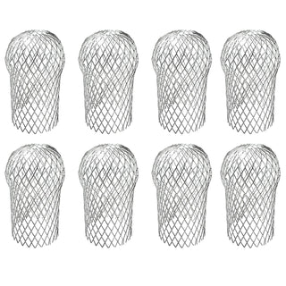 8 Pack Gutter Guards, Gutter Downspout Guard, Expand Aluminum Gutter Guard Strainer Filter, Gutter Downspout Protectors, Stops Blockage Leaves Debris (3.5 Inch)