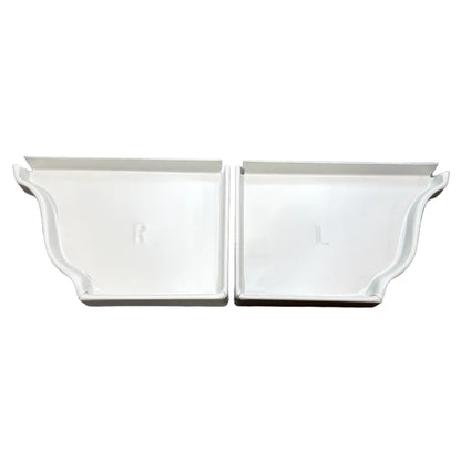 5K Aluminum Gutter End Cap - K-Style Ogee Profile | Damascus OR
