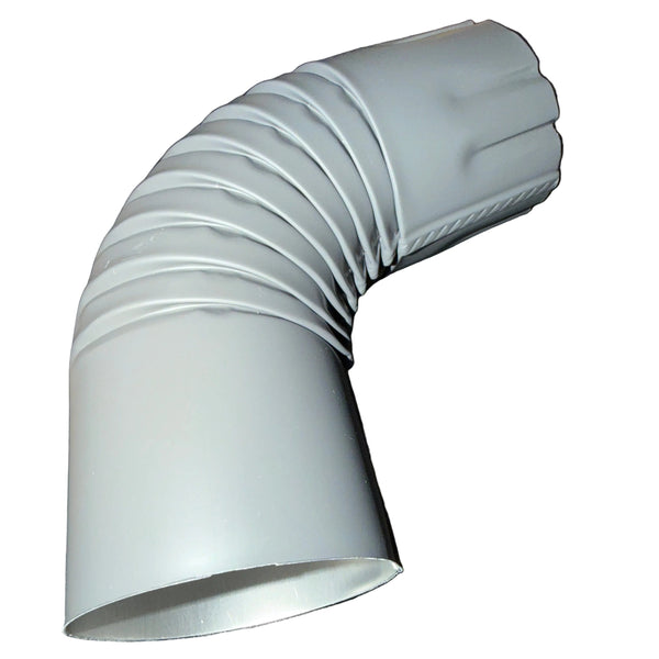 3" Round Downspout Elbow - 75° Professional Grade Aluminum | 25+ Colors | Standard Shipping Available | Damascus OR
