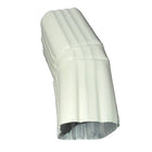Professional 2x3 Aluminum Downspout Elbow 22.5 Degree Type A showing ribbed construction and smooth interior