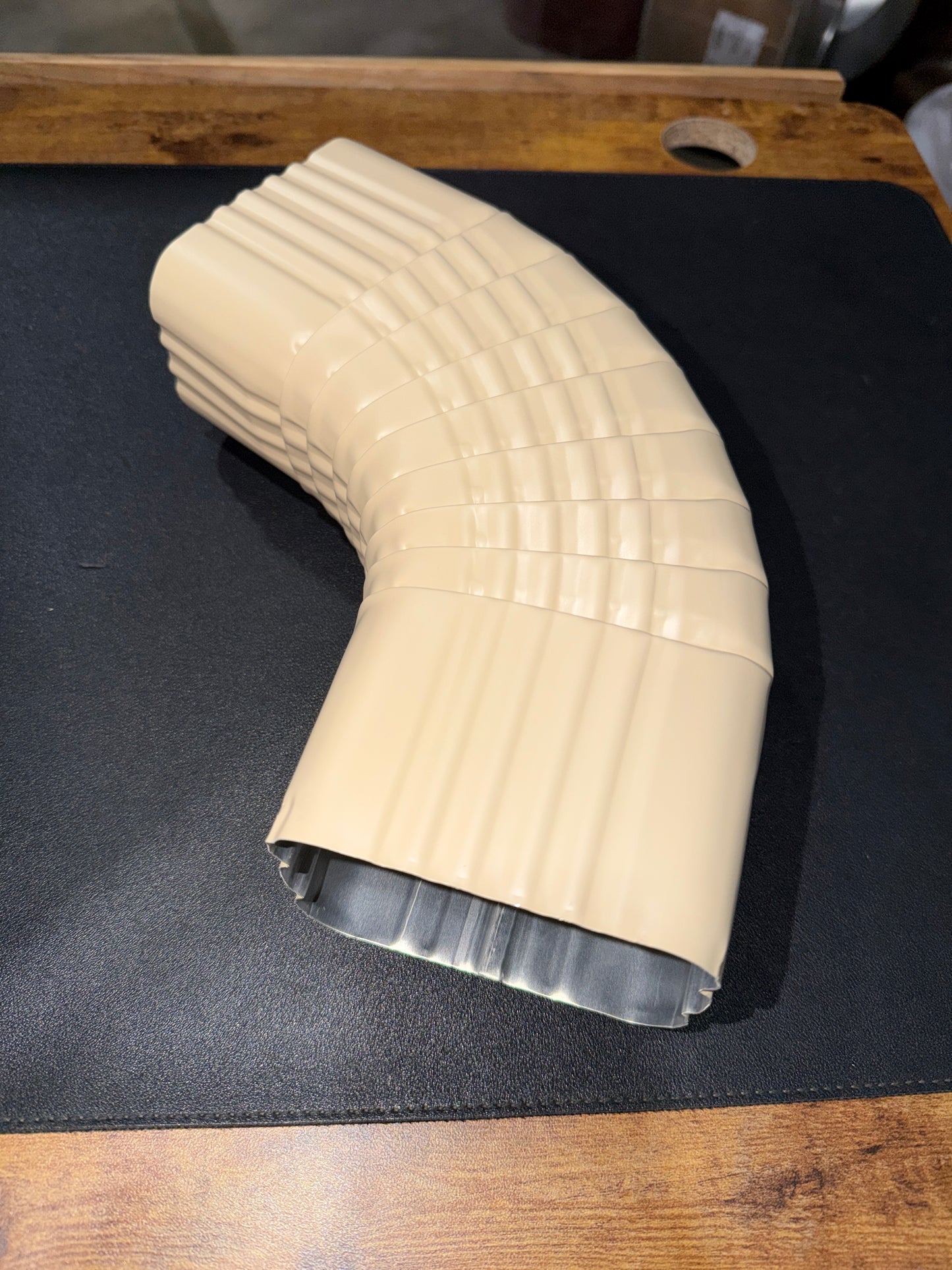 3x4" 75-Degree Downspout Elbow – Type B Corrugated Aluminum (25+ Colors)