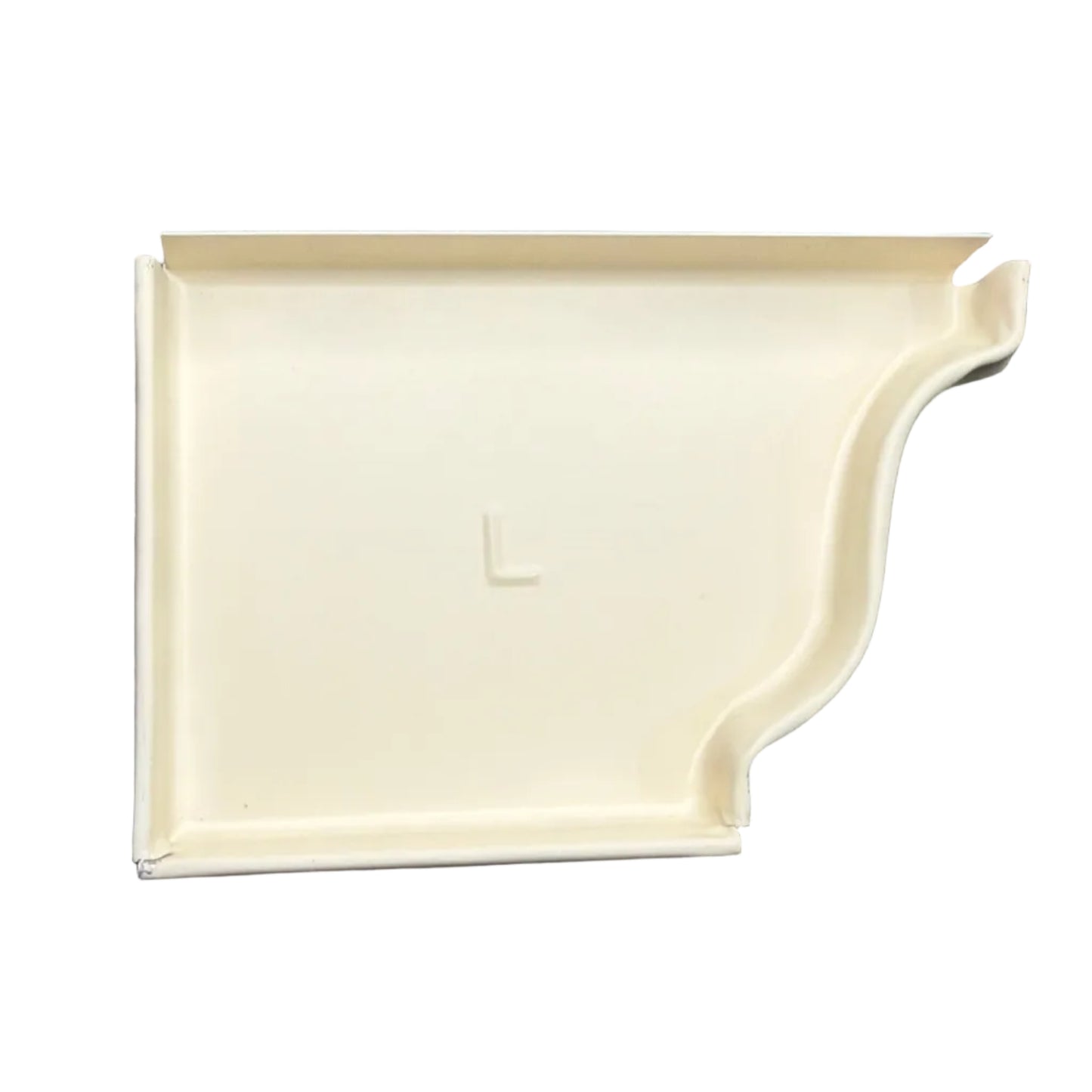 5K aluminum gutter end cap for 5-inch K-style gutters. Stops leaks permanently. 30 factory colors. Left, right, pairs, contractor bulk packs. Damascus OR.