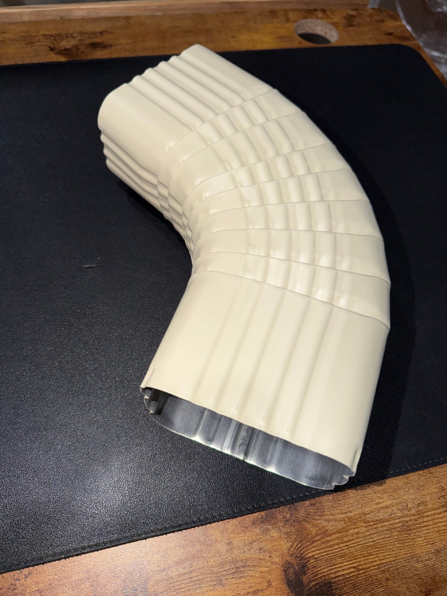 3x4" 75-Degree Downspout Elbow – Type B Corrugated Aluminum (25+ Colors)