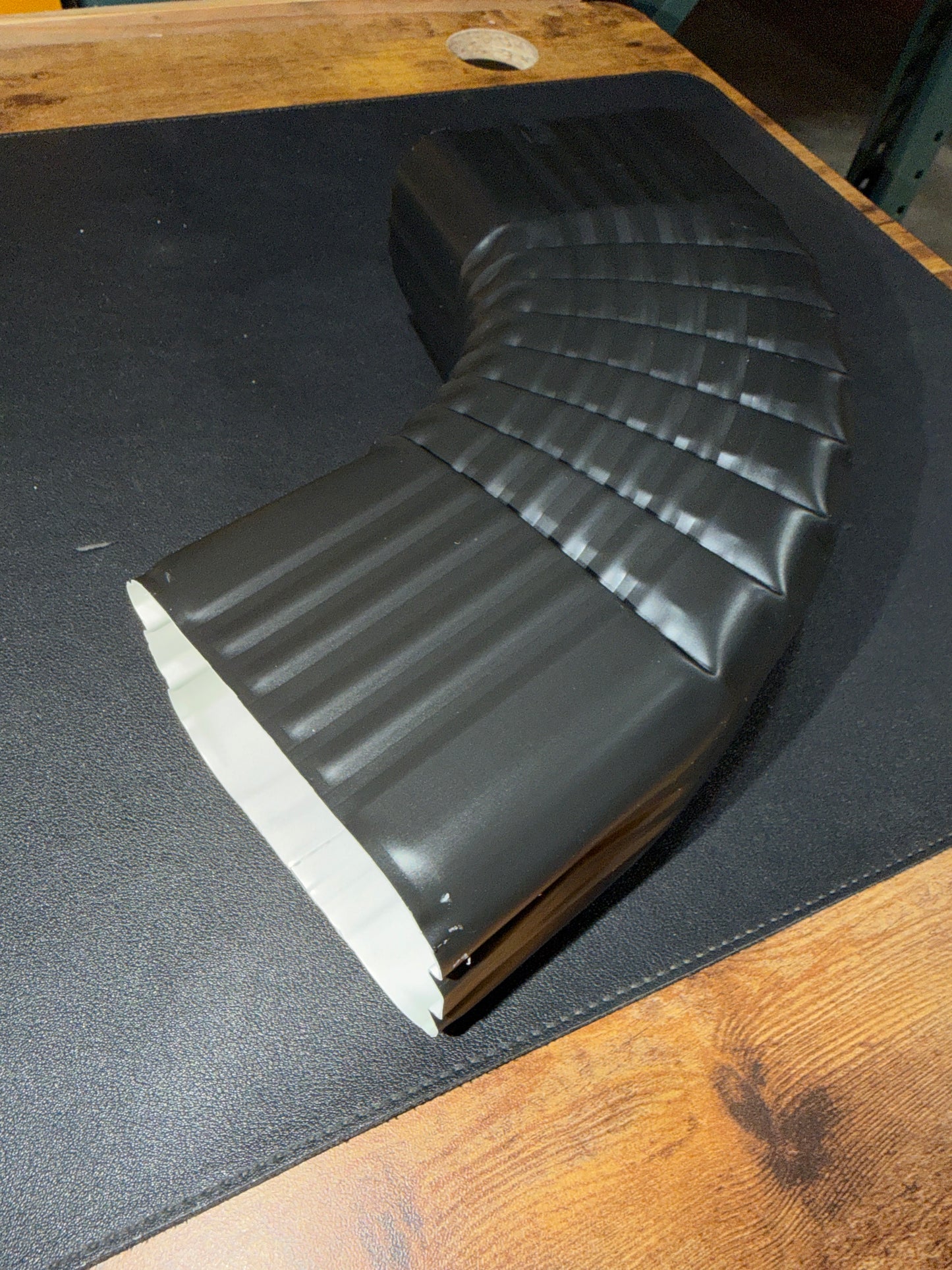 4x5" 75-Degree Downspout Elbow – Type B Corrugated Aluminum (25+ Colors)