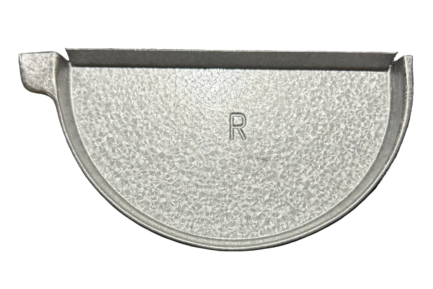 GA 6" Half Round Gutter End Cap - Aluminum | 25+ Colors | Left/Right Options