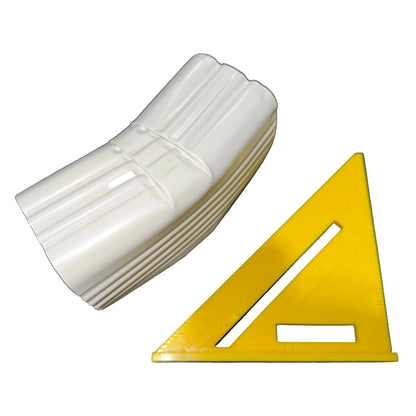 3x4 inch Type A Downspout Elbow 22.5 Degree Aluminum Professional Grade 25+ Colors