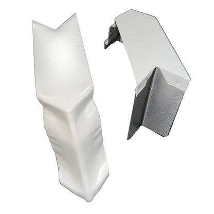 5K 90° Corner Miter .027 Aluminum K-Style Gutter Damascus