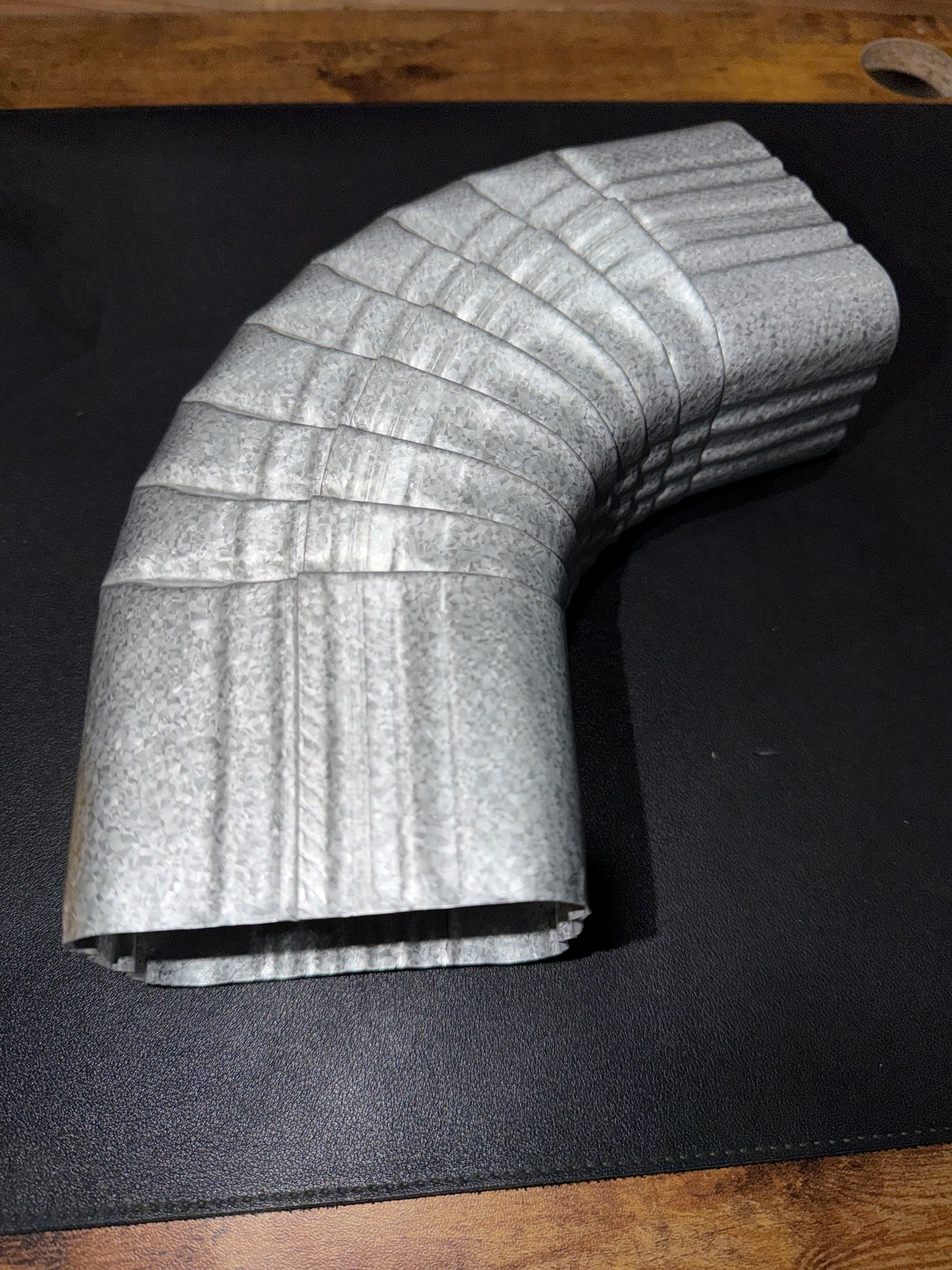 3x4" 75-Degree Downspout Elbow – Type B Corrugated Aluminum (25+ Colors)