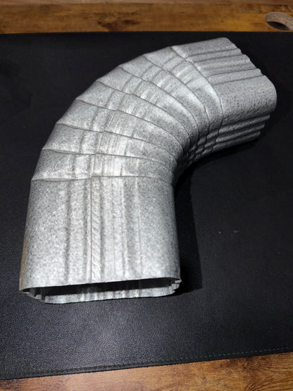 3x4" 75-Degree Downspout Elbow – Type B Corrugated Aluminum (25+ Colors)