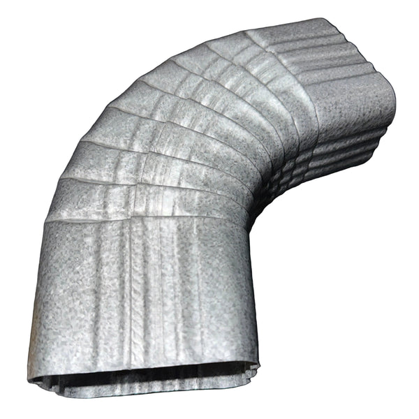 3x4" 75-Degree Downspout Elbow – Type B Corrugated Aluminum (25+ Colors)
