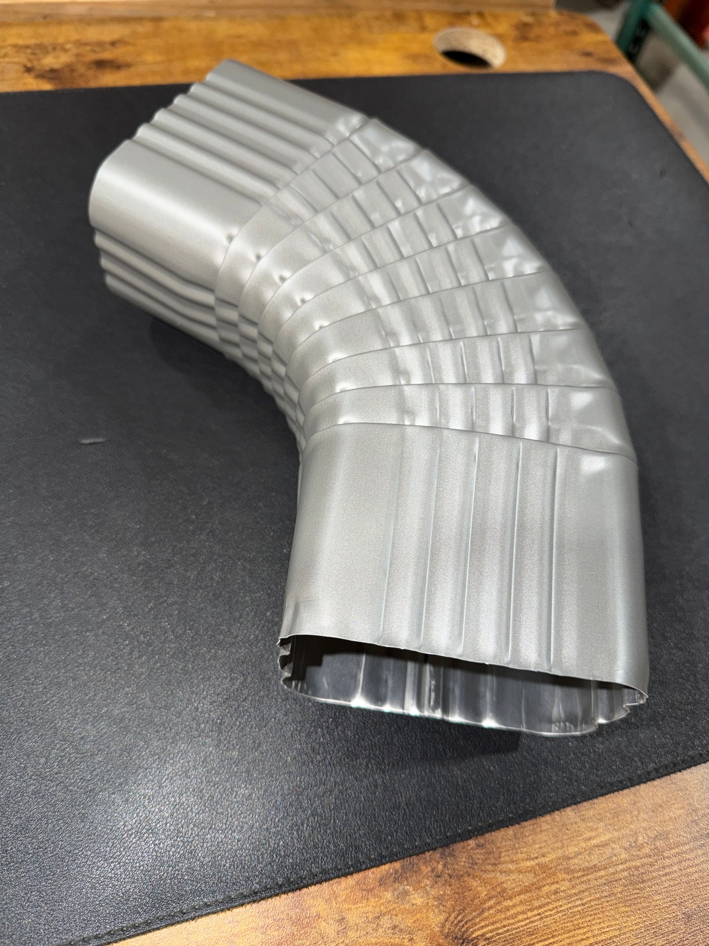 3x4" 75-Degree Downspout Elbow – Type B Corrugated Aluminum (25+ Colors)