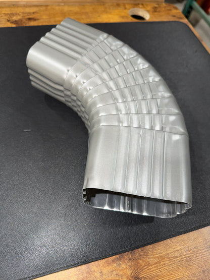 3x4" 75-Degree Downspout Elbow – Type B Corrugated Aluminum (25+ Colors)