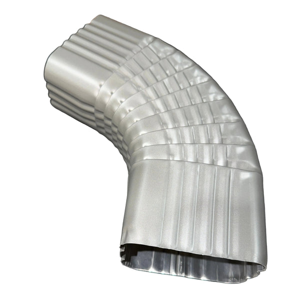 3x4" 75-Degree Downspout Elbow – Type B Corrugated Aluminum (25+ Colors)