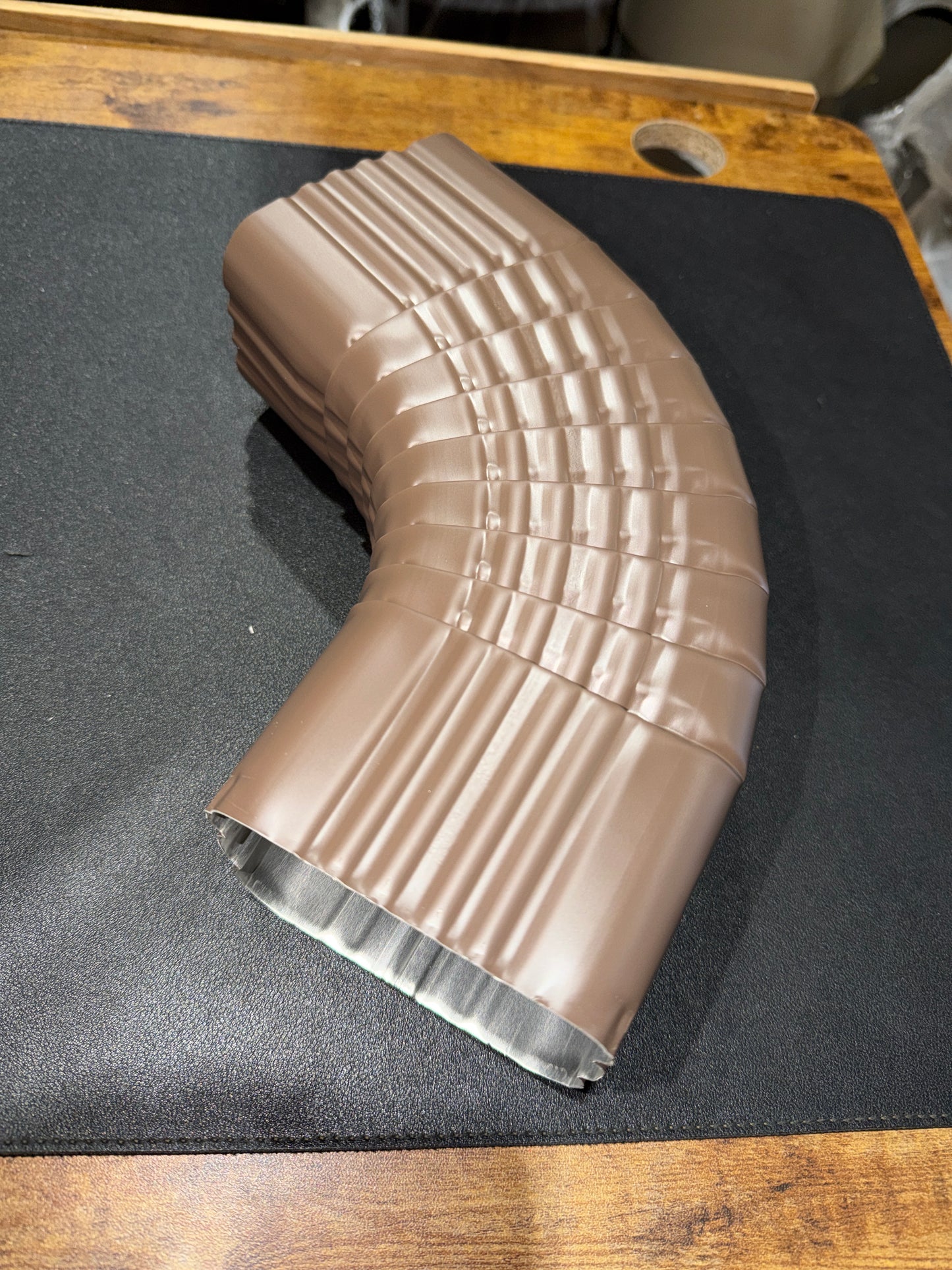 3x4" 75-Degree Downspout Elbow – Type B Corrugated Aluminum (25+ Colors)