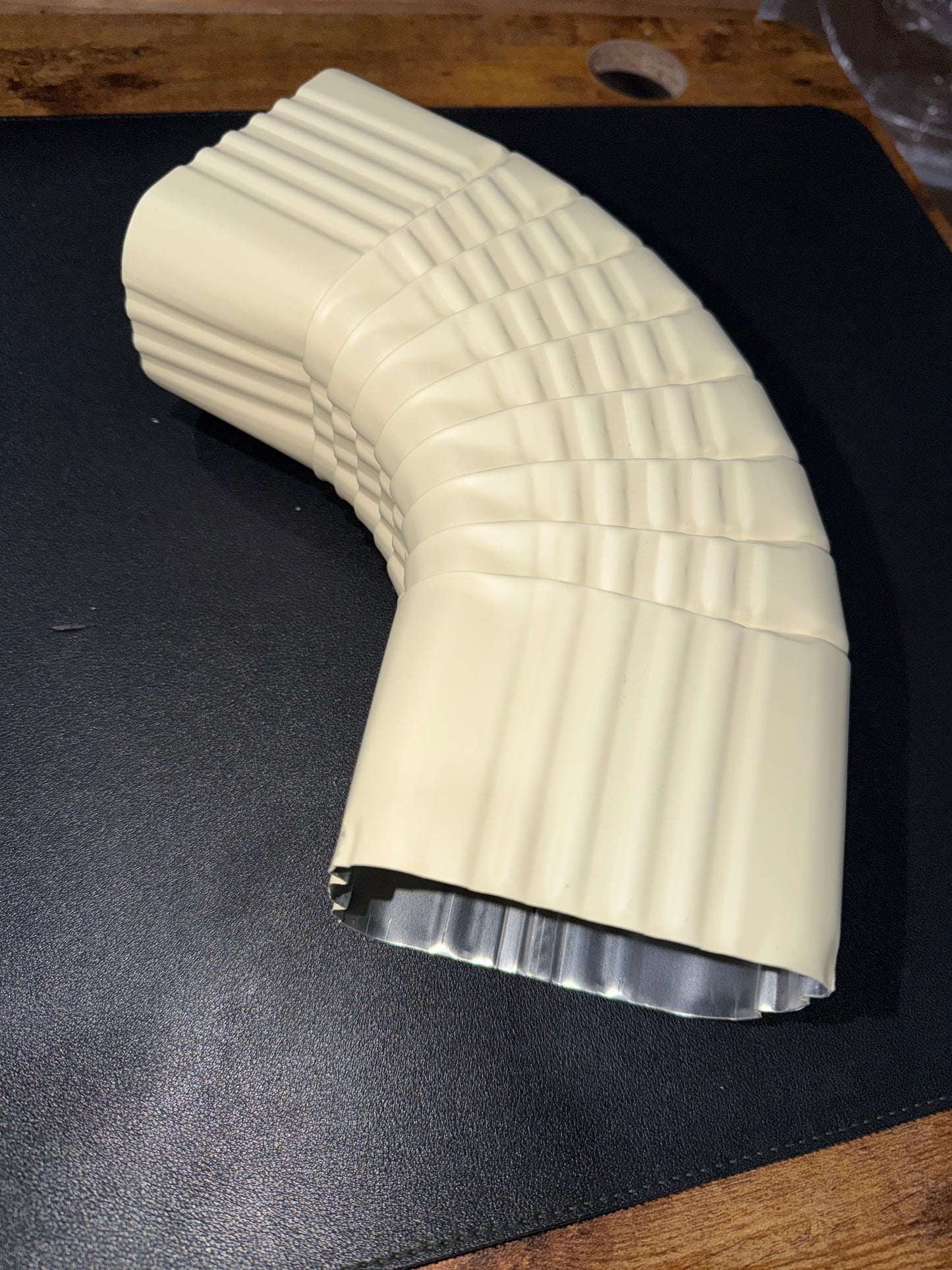 3x4" 75-Degree Downspout Elbow – Type B Corrugated Aluminum (25+ Colors)