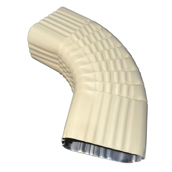 3x4" 75-Degree Downspout Elbow – Type B Corrugated Aluminum (25+ Colors)