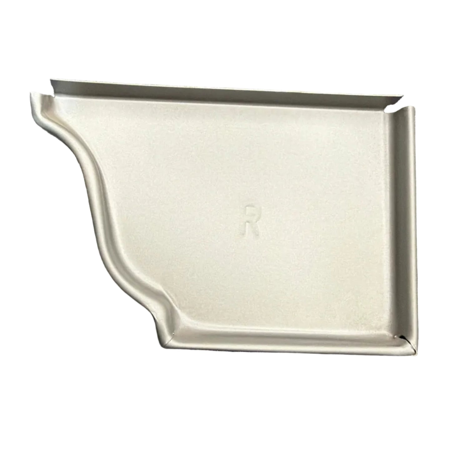 5K aluminum gutter end cap for 5-inch K-style gutters. Stops leaks permanently. 30 factory colors. Left, right, pairs, contractor bulk packs. Damascus OR.