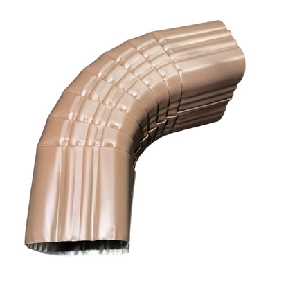 75 degree aluminum downspout elbow for deep fascia offsets