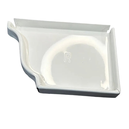 5K aluminum gutter right end cap K-style ogee profile for seamless K-style gutters in Damascus OR from Gutter All