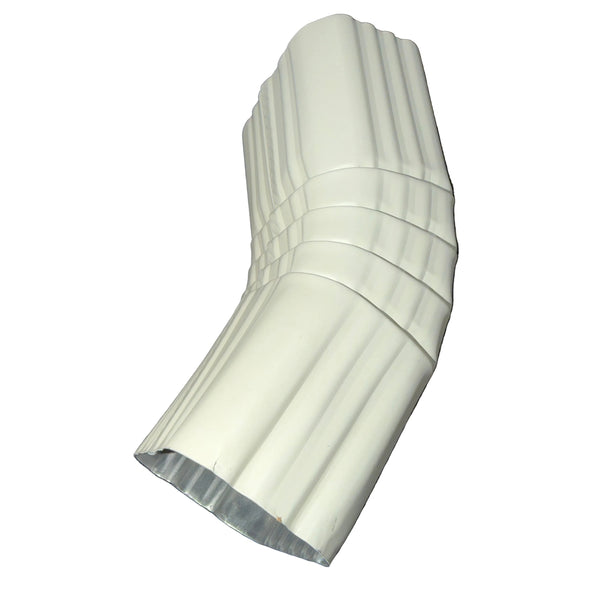 Professional 2x3 inch downspout elbow with 45 degree Type A ribbed aluminum construction. Superior strength, optimal water flow, 25+ colors. Damascus OR + nationwide shipping.
