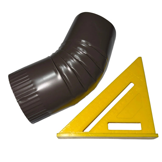 4" Round 45-Degree Downspout Elbow – Professional Grade White (Multiple Colors Available)