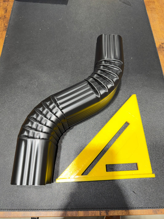 GA 2x3" Double A Offset 6" Aluminum Downspout Extension Professional Grade | 🏠 White