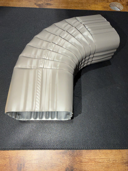 3x4" 75-Degree Downspout Elbow – Type B Corrugated Aluminum (25+ Colors)