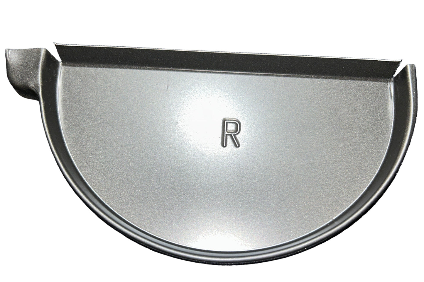 GA 6" Half Round Gutter End Cap - Aluminum | 25+ Colors | Left/Right Options