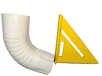 3" Round Downspout Elbow - 75° Professional Grade Aluminum | 25+ Colors | Standard Shipping Available | Damascus OR