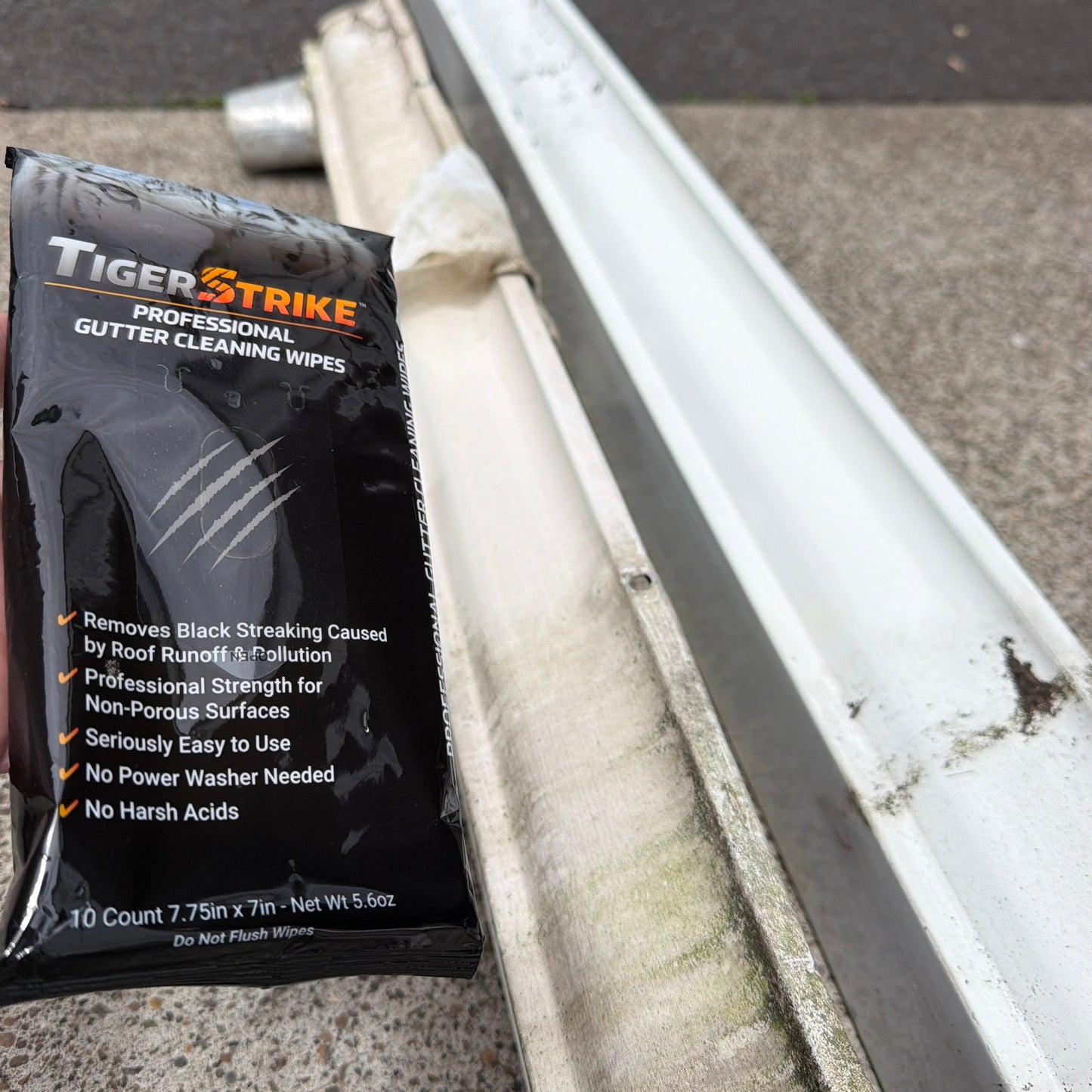 TigerStrike Gutter Cleaning Wipes Tiger Stripe Remover 10 Pack