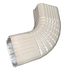 Professional 2x3 Type B downspout elbow 75-degree corrugated aluminum. Superior strength ribbed design in 25+ colors. Optimal water flow. Damascus OR contractor pricing.
