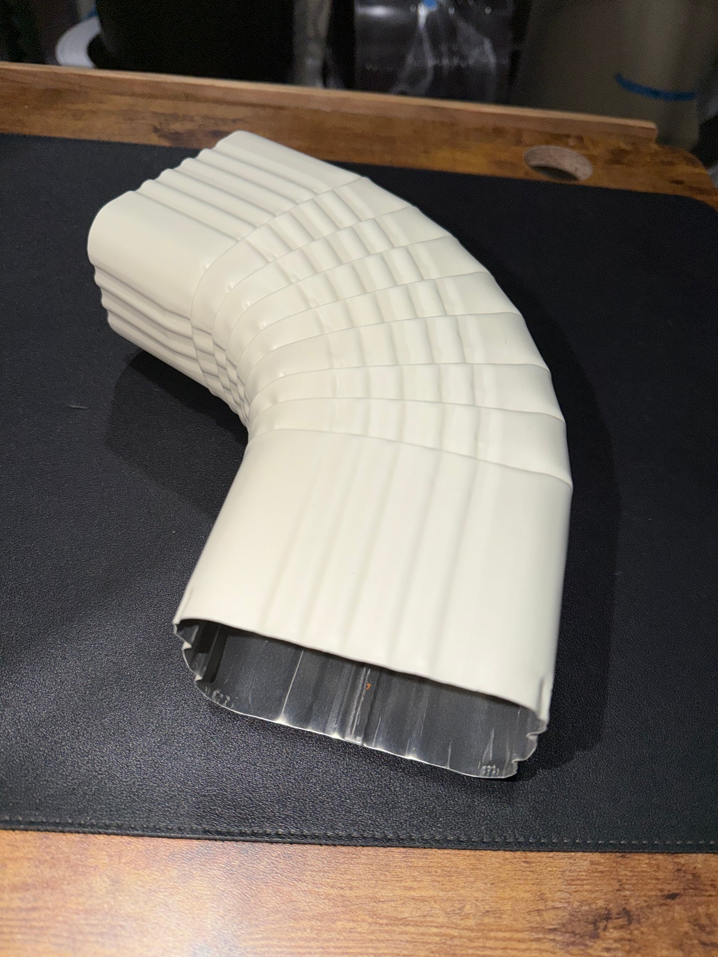 3x4" 75-Degree Downspout Elbow – Type B Corrugated Aluminum (25+ Colors)