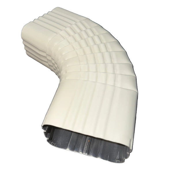 3x4" 75-Degree Downspout Elbow – Type B Corrugated Aluminum (25+ Colors)