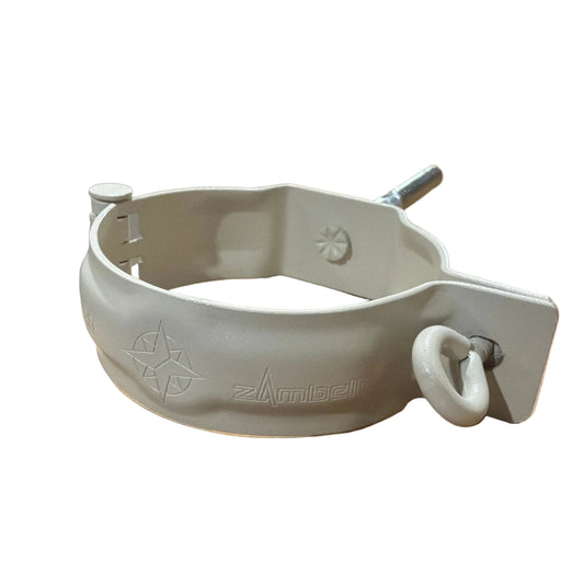 Euro downspout hinged bracket aluminum noise eliminating wall mount 3.1 inch 4 inch GutterAll Damascus Oregon