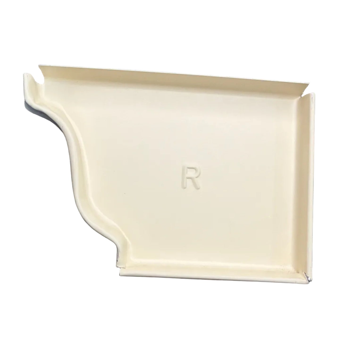 5K aluminum gutter end cap for 5-inch K-style gutters. Stops leaks permanently. 30 factory colors. Left, right, pairs, contractor bulk packs. Damascus OR.