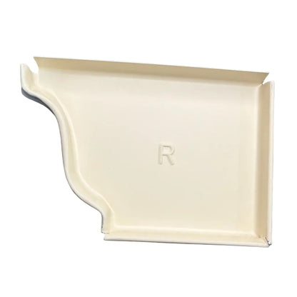 5K aluminum gutter end cap for 5-inch K-style gutters. Stops leaks permanently. 30 factory colors. Left, right, pairs, contractor bulk packs. Damascus OR.