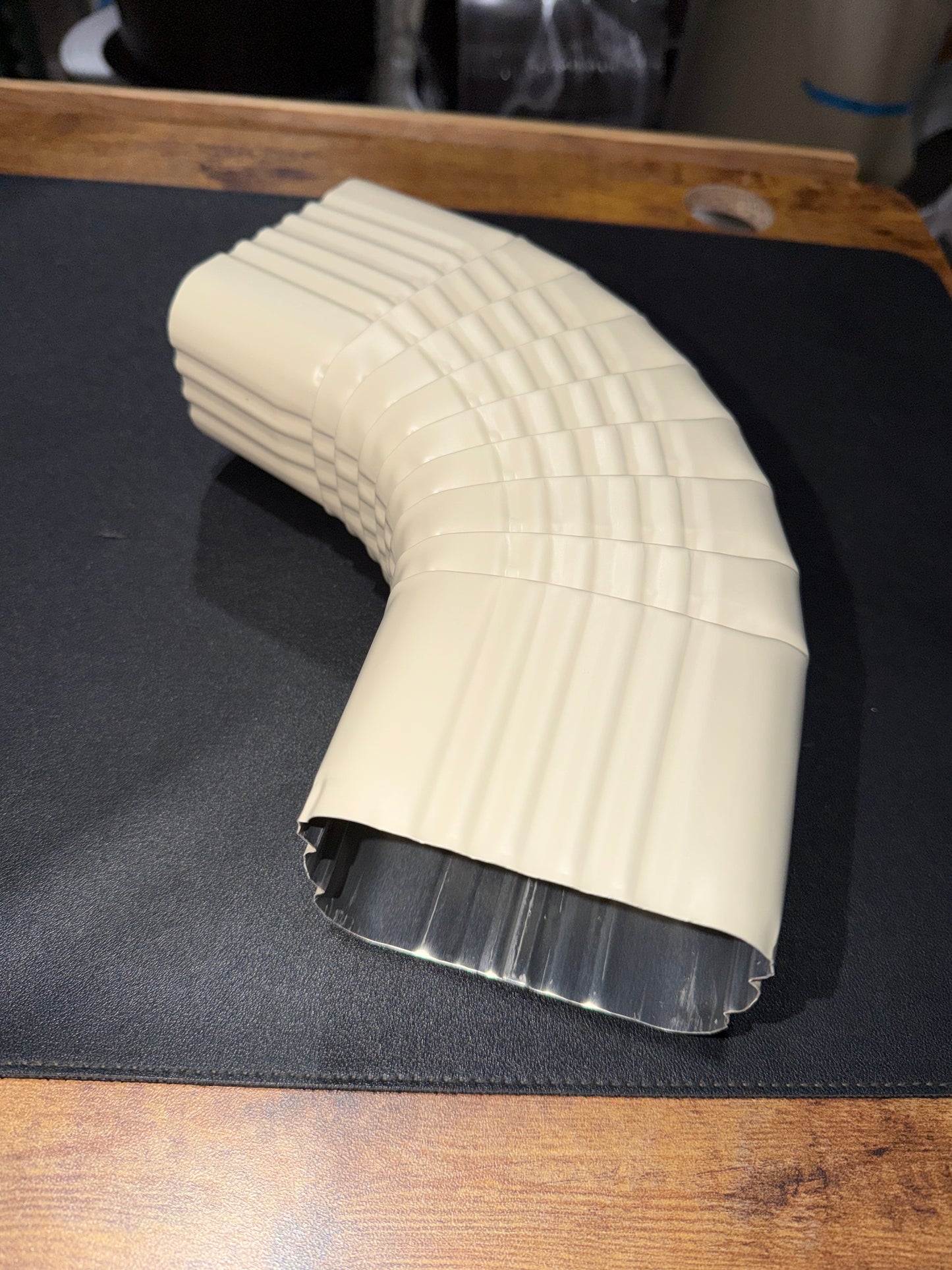 3x4" 75-Degree Downspout Elbow – Type B Corrugated Aluminum (25+ Colors)