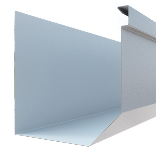 BG7 commercial box gutter 7-inch seamless aluminum cut and drop high-capacity rectangular profile Damascus Oregon GutterAll