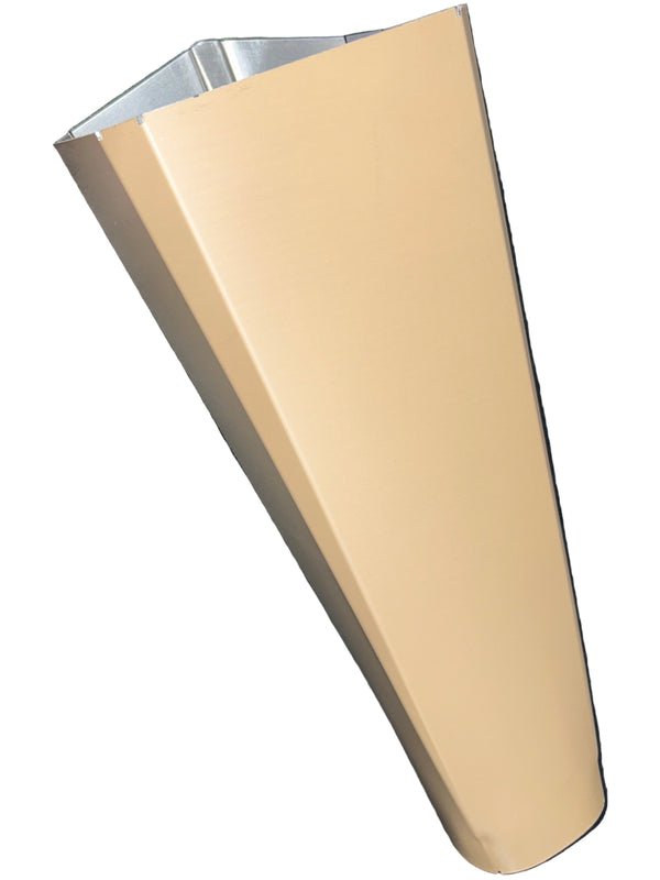 Buckskin Brown 3x4" to 3" Downspout Reducer