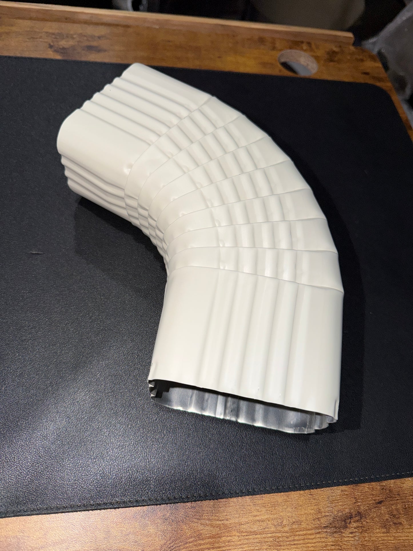 3x4" 75-Degree Downspout Elbow – Type B Corrugated Aluminum (25+ Colors)