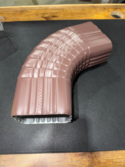 3x4" 75-Degree Downspout Elbow – Type B Corrugated Aluminum (25+ Colors)