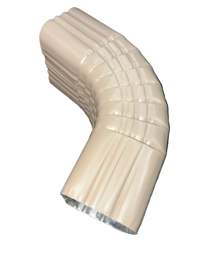 75 degree aluminum downspout elbow for deep fascia offsets