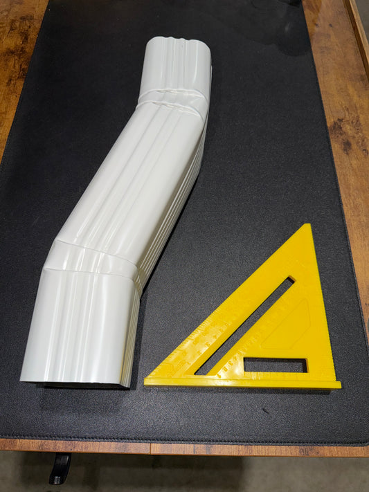 GA 3x4" Double A Offset Downspout Extension Professional Aluminum 2" Offset 25+ Colors Damascus OR