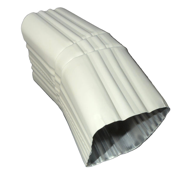 3x4 inch Type A Downspout Elbow 22.5 Degree Aluminum Professional Grade 25+ Colors