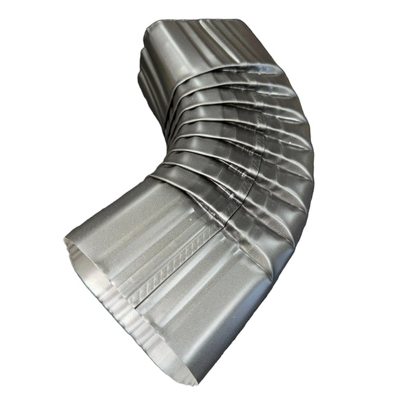3x4" 75-Degree Downspout Elbow – Type B Corrugated Aluminum (25+ Colors)